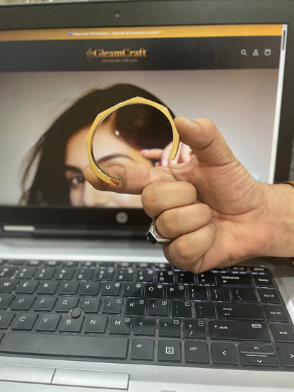 Cuff Bracelet – Minimalist Adjustable Metal Band