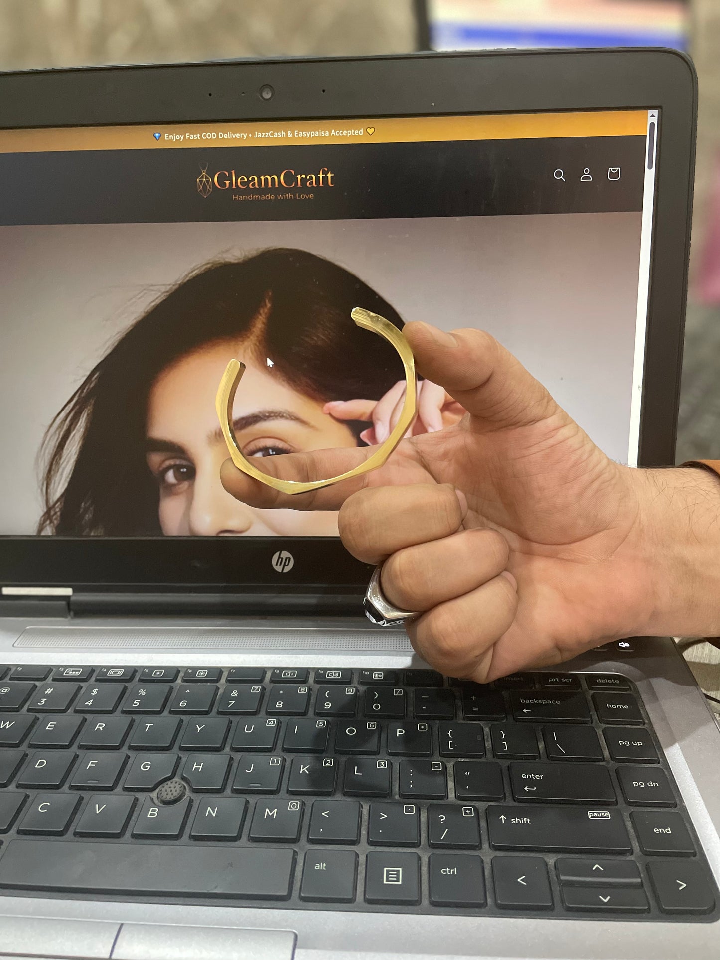 Cuff Bracelet – Minimalist Adjustable Metal Band