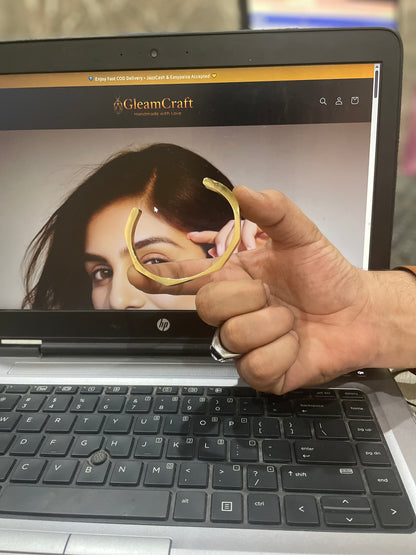 Cuff Bracelet – Minimalist Adjustable Metal Band