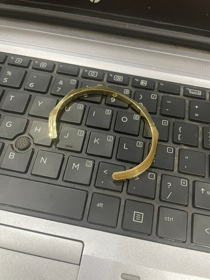 Cuff Bracelet – Minimalist Adjustable Metal Band